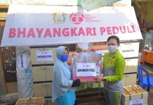 Bhayangkari Daerah Metro Jaya berikan bantuan ke PAUD Baitul Quran Tambora