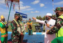 Disambut ritual tampung tawar, Pangdam VI Mulawarman berkunjung ke Banjarmasin