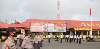 Polres Batola dukung Perbup penerapan disiplin dan penegakan hukum protokol kesehatan