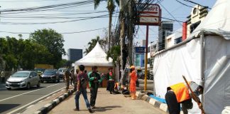 Tiga pilar Kebon Jeruk gelar ops yustisi, sebanyak 19 orang di berikan sanksi