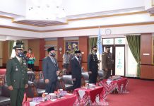 Pemkab Banjar bersama Forkopimda Ikuti Upacara Hari Kesaktian Pancasila secara virtual