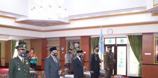 Pemkab Banjar bersama Forkopimda Ikuti Upacara Hari Kesaktian Pancasila secara virtual