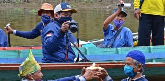 Sedekah Sungai – kearifan lokal masyarakat nelayan Muara Kanoco menjadi event destinasi wisata