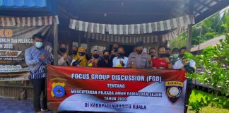 Pilkada 2020 damai, Polres Batola gelar kegiatan focus group discission