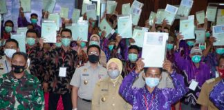 Noormiliyani hadiri penyerahan sertipikat tanah secara virtual dari presiden