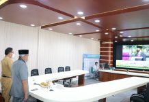 Bupati Banjar ikuti upacara peringatan Hari Pahlawan di TMP Kalibata secara virtual