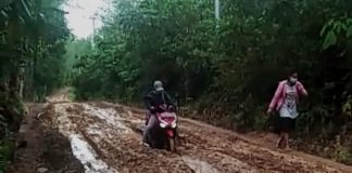 Ruas jalan Desa Hauwai-Desa Aniungan, bakal di aspal