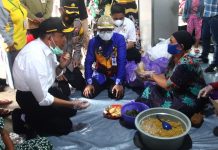 Menko PMK Muhadjir Effendy kunjungi lokasi pengungsian di Sungai Tabuk