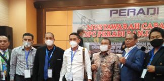Rusmin Wijaya SH buka Muscab II DPC Peradi Banjarmasin,