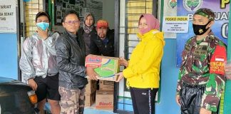 Anggota Dewan Hj. Heldarina, salurkan bantuan kepada warga terdampak banjir di Gambut