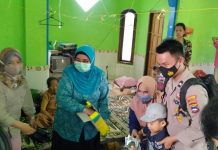 TP PKK Banjar, salurkan bantuan sembako ke Posko Pengungsian Gudang Tengah