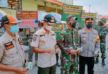Berlakukan PPKM, Dandim bersama Forkopinda Batola, gelar patroli prokes