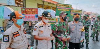 Berlakukan PPKM, Dandim bersama Forkopinda Batola, gelar patroli prokes