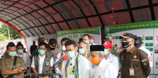 Mentan Syahrul Yasin Limpo, berikan bantuan bibit padi untuk petani di Kabupaten Banjar