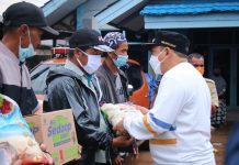 Pemkab Banjar salurkan bantuan.sembako untuk warga berdampak banjir di Kecamatan Kraton