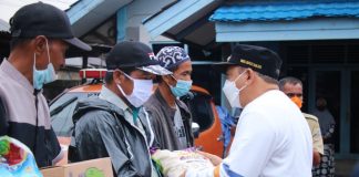 Pemkab Banjar salurkan bantuan.sembako untuk warga berdampak banjir di Kecamatan Kraton