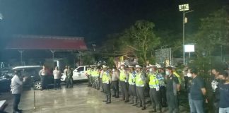 Tim gabungan Polres Batola dan Kodim 1005 Marabahan menggelar Operasi Cipta Kondisi