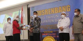 Bupati Banjar H. Saidi Mansyur, buka musrenbang RKPD 2022