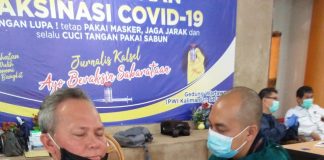 Insan Pers di Banjarmasin ikuti vaksinasi covid 19 tahap kedua