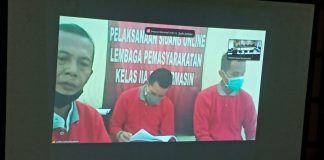 Tiga terdakwa perkara dugaan korupsi dana BRI mulai di sidangkan