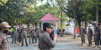 Amankan pelaksanaan Pilkades serentak, Sat Pol PP Banjar turunkan ratusan anggotanya