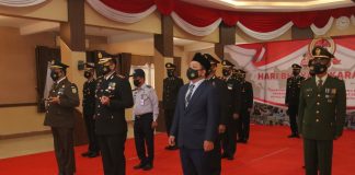 Ketua DPRD Banjar bersama Kejari hadiri HUT Bhayangkara ke 75 di Mapolres Banjar