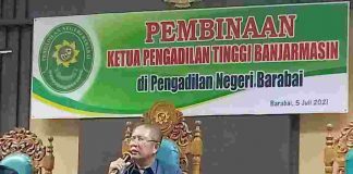 Dalam upaya pembinaan, Ketua PT Banjarmasin kunjungi sejumlah PN di Kalsel