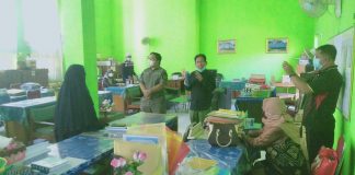 Evaluasi PTM hingga internet gratis, Ketua DPRD Banjar HM Rofiqi dan Antung Aman sidak ke SMPN 1 Martapura