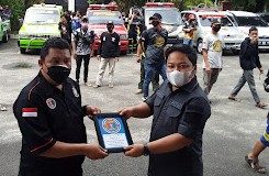 Ketua DPRD Banjar melepas bantuan logistik untuk korban kebakaran Alalak