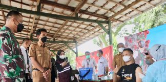 HIPMI dan Kodim 1006 Martapura gelar vaksinasi covid 19 gratis kepada masyarakat