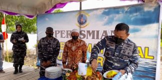 Danlanal Banjarmasin, resmikan pos pengamat TNI AL Sungai Barito l