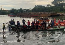 Jasad Anshari, korban tenggelam ditemukan setelah 4 jam dilakukan pencarian