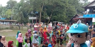 Pasca banjir Pengaron, HRRB berikan bimbingan trauma healing untuk anak anak