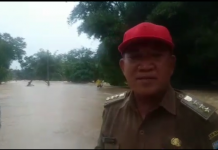 Ratusan rumah warga di Desa Rantau Nangka, terendam air usai diguyur hujan