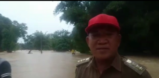 Ratusan rumah warga di Desa Rantau Nangka, terendam air usai diguyur hujan