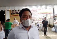 ‘Langka’ dipasaran, DPC Gerindra Banjar turun membagikan minyak goreng gratis