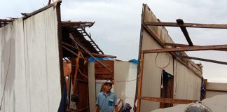 Puluhan rumah di Desa Tinggiran Batola, di sapu puting beliung