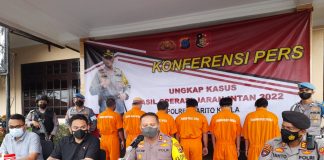 Selama Ops jaran intan 2022, Polres Batola amankan puluhan sepeda motor dan 6 pelaku kejahatan lainnya