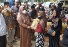 Selain bersilaturahmi ke ulama, kedatangan OKK DPP Gerindra juga bagikan minyak goreng gratis