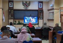 Jelang mudik lebaran, Pemkab Banjar ikuti rapat koordinasi bersama Kapolri