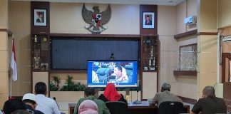 Jelang mudik lebaran, Pemkab Banjar ikuti rapat koordinasi bersama Kapolri