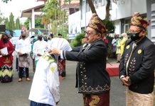 Wakil Bupati Banjar Said Idrus Al Habsyie, menjadi inspektur Hardiknas tahun 2022