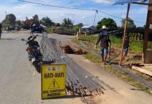 5 tahun ambruknya jembatan Mandastana, kini dibangun lagi