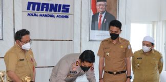 Pemkab Banjar hibahkan tanah untuk lokasi pembangunan mall layanan terpadu Polres Banjar