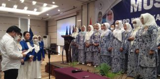 Pengurus IWAP Kalimantan Selatan periode 2022 -2027 hasil Musda IX dikukuhkan