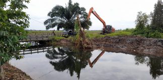 Antisipasi ancaman Banjir tahunan, Pemerintah Desa Tanjung Harapan dukung pengerukan aliran sungai