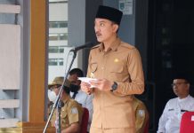 Bupati Banjar bacakan sambutan Kepala Badan Kependudukan dan Keluarga Berencana Nasional