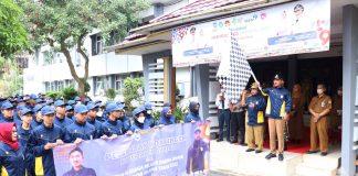Bupati H.Saidi Mansyur melepas kontingen POPDA Kabupaten Banjar