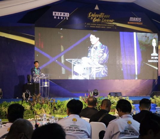 Bupati Saidi Mansyur hadiri pelantikan pengurus HIPMI Kabupaten Banjar terpilih