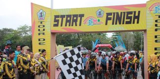 Ribuan pesepeda dari berbagai daerah di Nusantara ambil bagian dalam Your de Barito Kuala